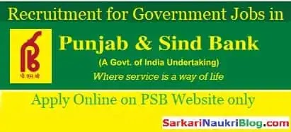 Punjab & Sind Bank Vacancy Recruitment